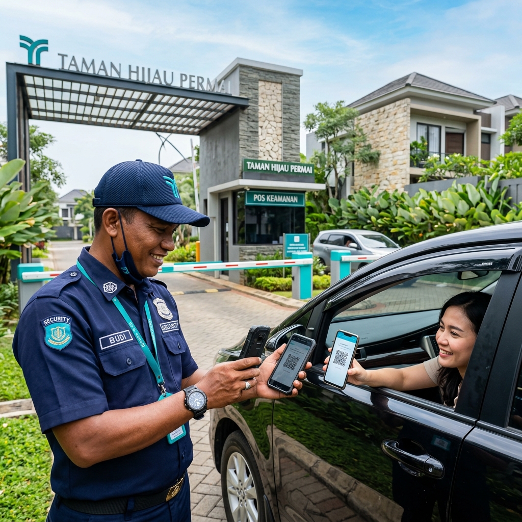 Aktivitas pemindaian E-Gate Pass tamu